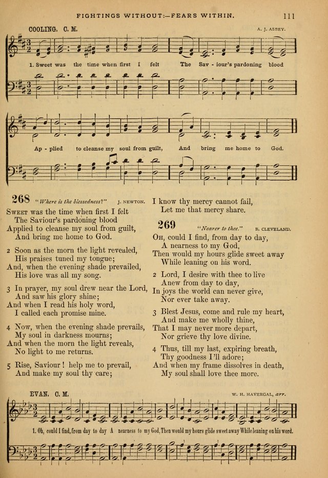 The Calvary Selection of Spiritual Songs: with music for use in social meetings. page 111