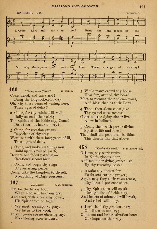 The Calvary Selection of Spiritual Songs: with music for use in social meetings. page 191