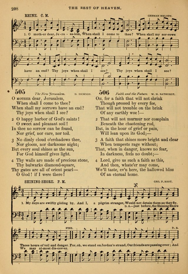 The Calvary Selection of Spiritual Songs: with music for use in social meetings. page 208