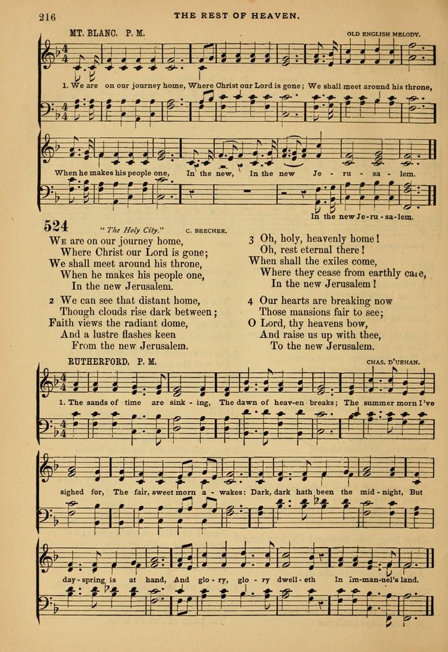 The Calvary Selection of Spiritual Songs: with music for use in social meetings. page 216