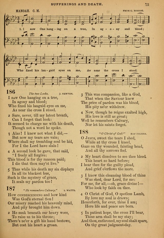 The Calvary Selection of Spiritual Songs: with music for use in social meetings. page 73