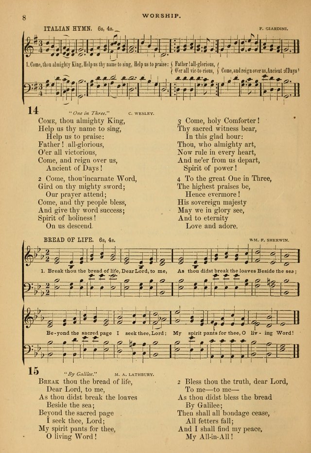 The Calvary Selection of Spiritual Songs: with music for use in social meetings. page 8