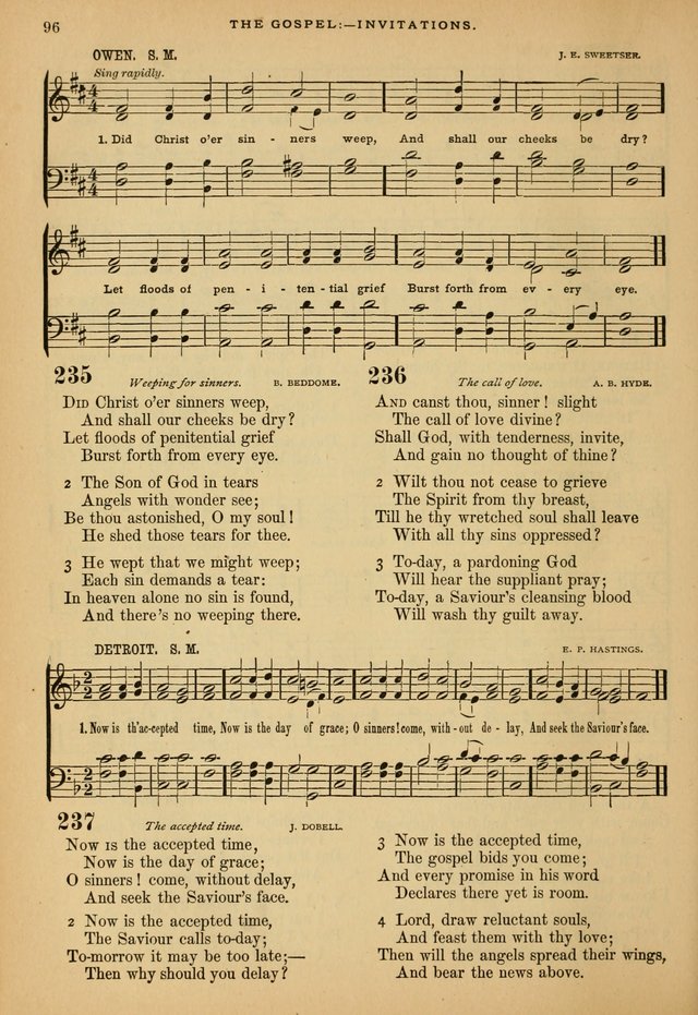 The Calvary Selection of Spiritual Songs: with music for use in social meetings. page 96