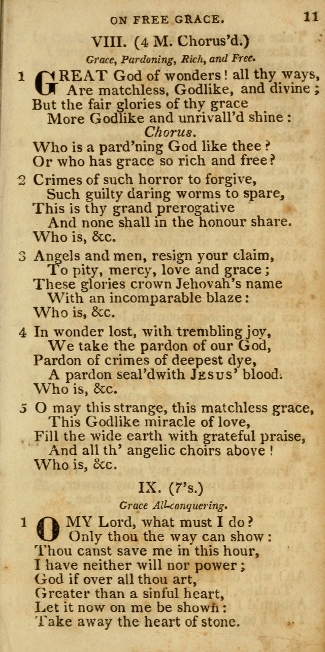 The Cluster of Spiritual Songs, Divine Hymns and Sacred Poems: being chiefly a collection (3rd ed. rev.) page 11