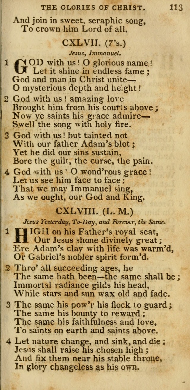 The Cluster of Spiritual Songs, Divine Hymns and Sacred Poems: being chiefly a collection (3rd ed. rev.) page 113