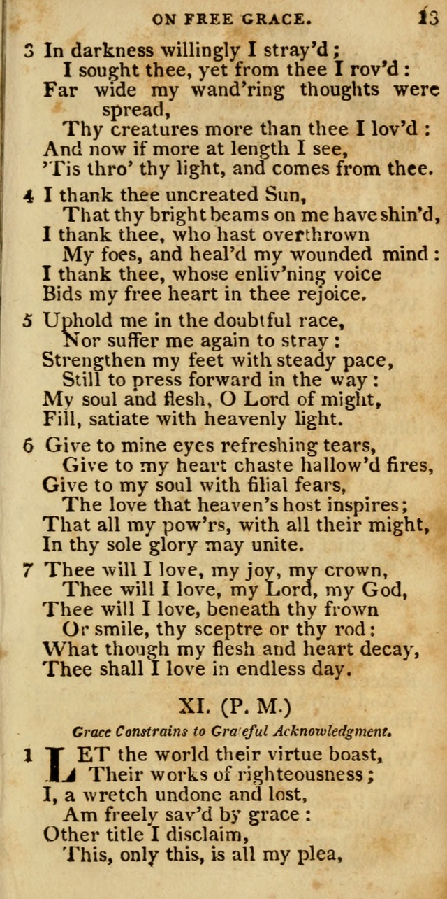 The Cluster of Spiritual Songs, Divine Hymns and Sacred Poems: being chiefly a collection (3rd ed. rev.) page 13