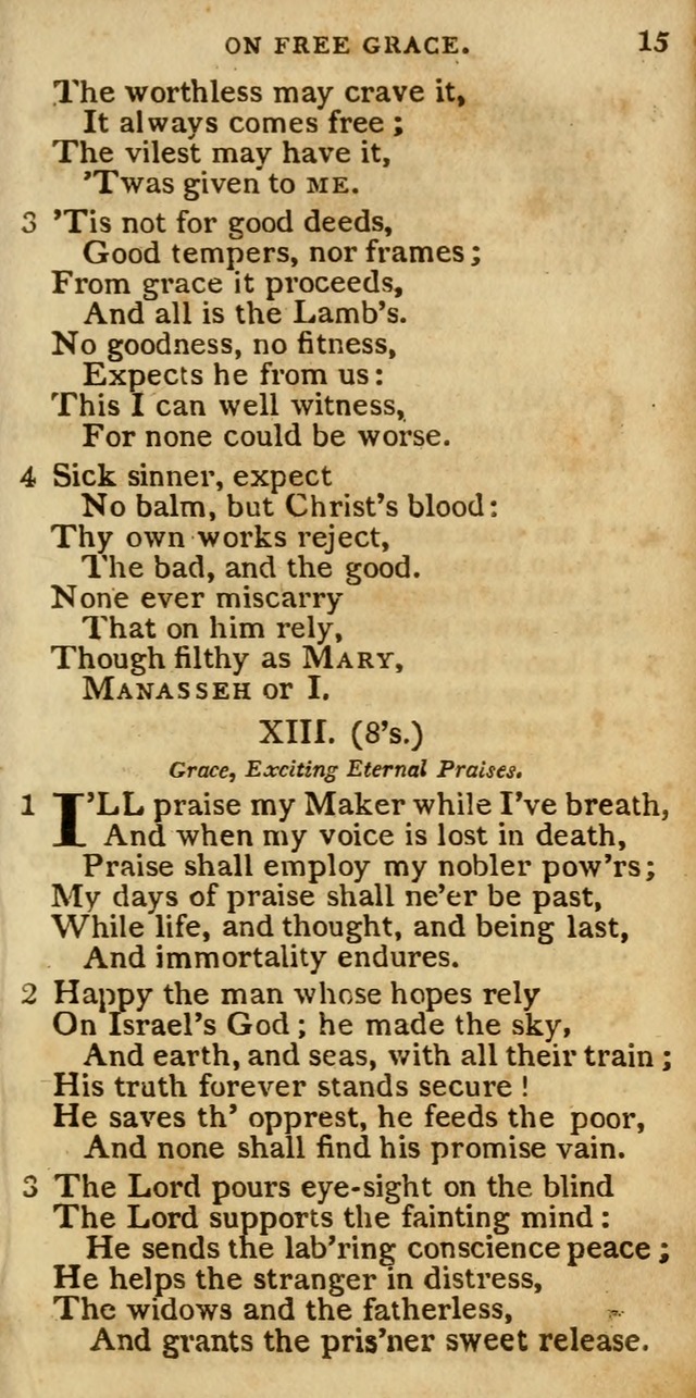 The Cluster of Spiritual Songs, Divine Hymns and Sacred Poems: being chiefly a collection (3rd ed. rev.) page 15