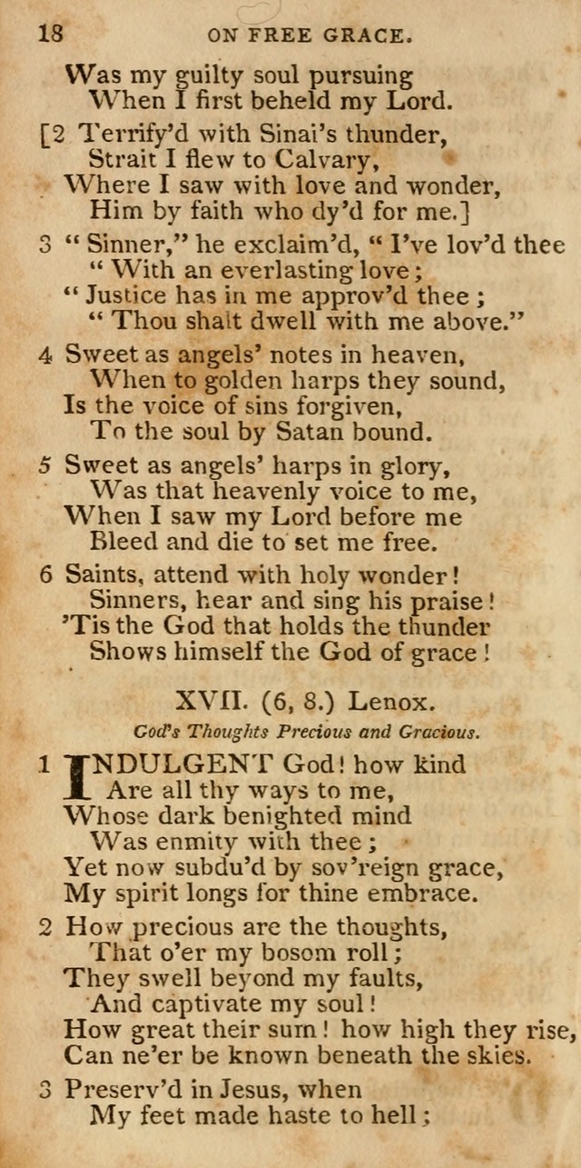 The Cluster of Spiritual Songs, Divine Hymns and Sacred Poems: being chiefly a collection (3rd ed. rev.) page 18