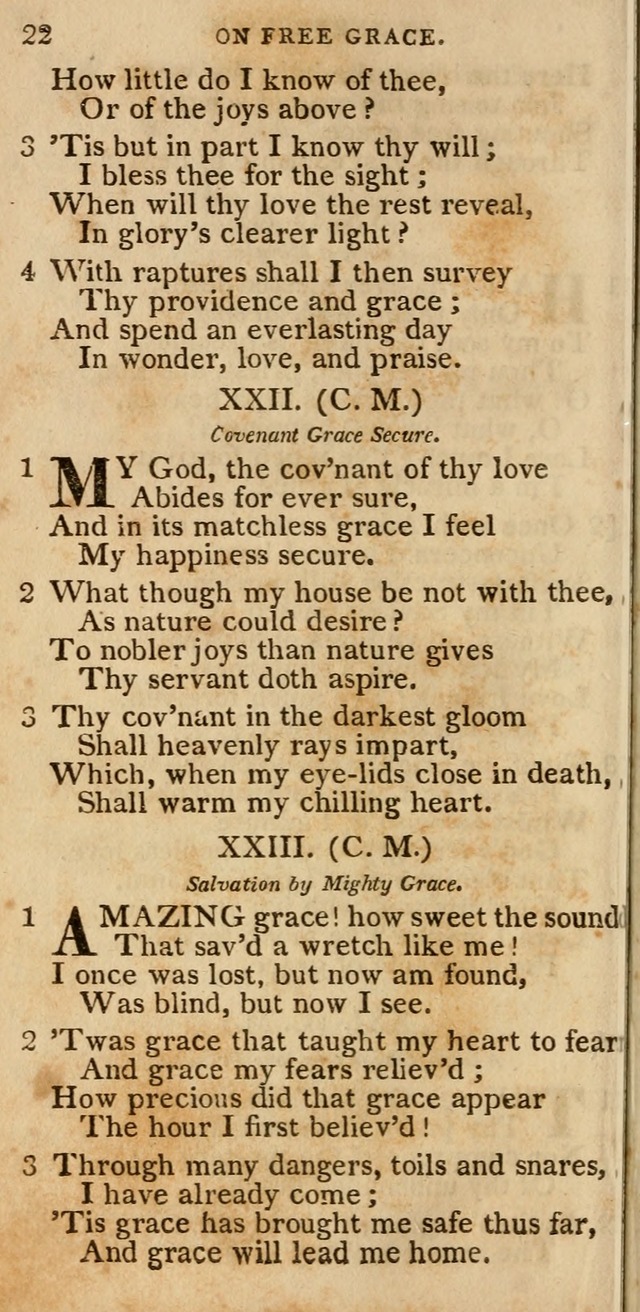 The Cluster of Spiritual Songs, Divine Hymns and Sacred Poems: being chiefly a collection (3rd ed. rev.) page 22