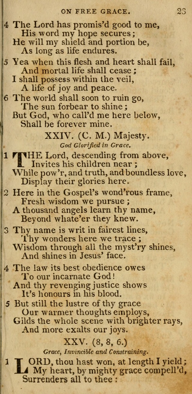 The Cluster of Spiritual Songs, Divine Hymns and Sacred Poems: being chiefly a collection (3rd ed. rev.) page 23