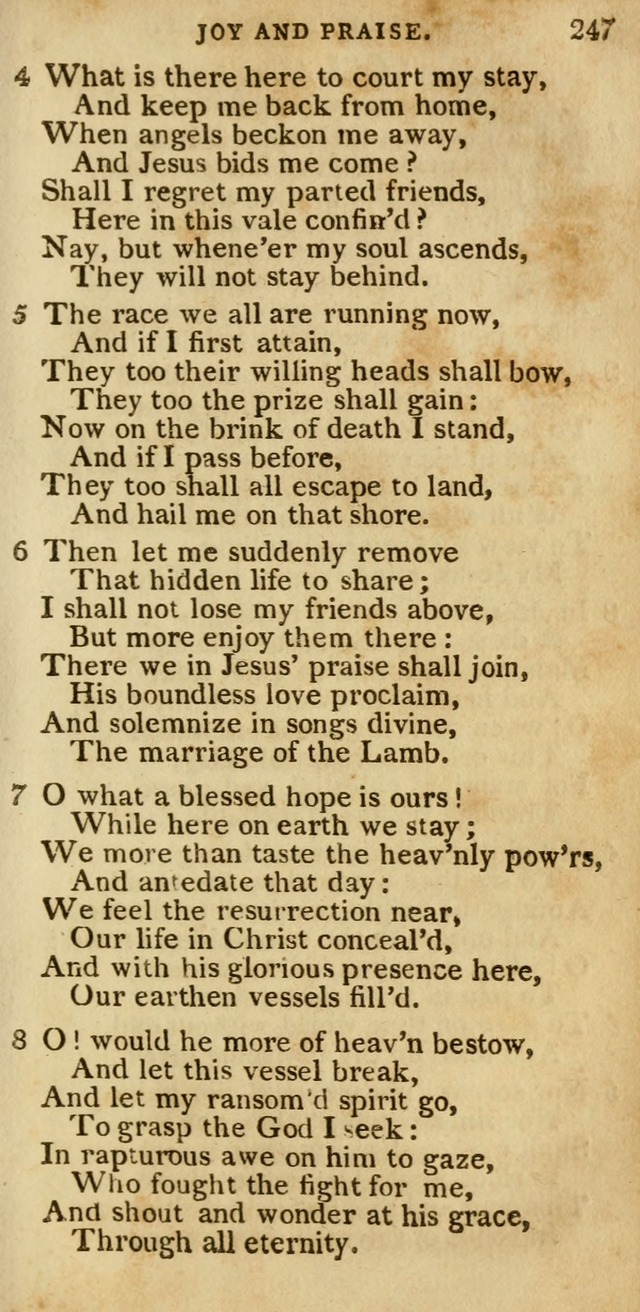 The Cluster of Spiritual Songs, Divine Hymns and Sacred Poems: being chiefly a collection (3rd ed. rev.) page 247