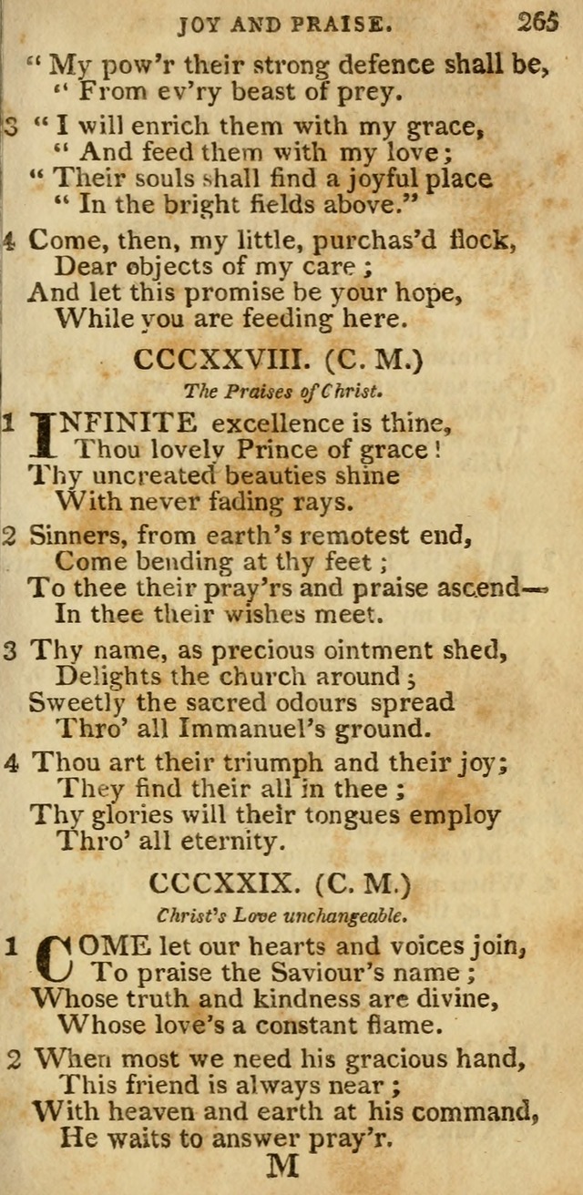 The Cluster of Spiritual Songs, Divine Hymns and Sacred Poems: being chiefly a collection (3rd ed. rev.) page 265