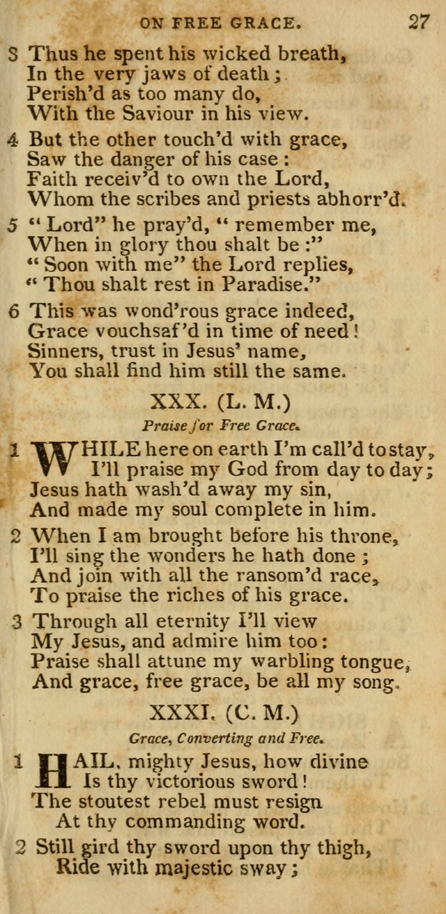 The Cluster of Spiritual Songs, Divine Hymns and Sacred Poems: being chiefly a collection (3rd ed. rev.) page 27