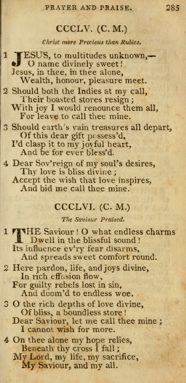 The Cluster of Spiritual Songs, Divine Hymns and Sacred Poems: being chiefly a collection (3rd ed. rev.) page 285