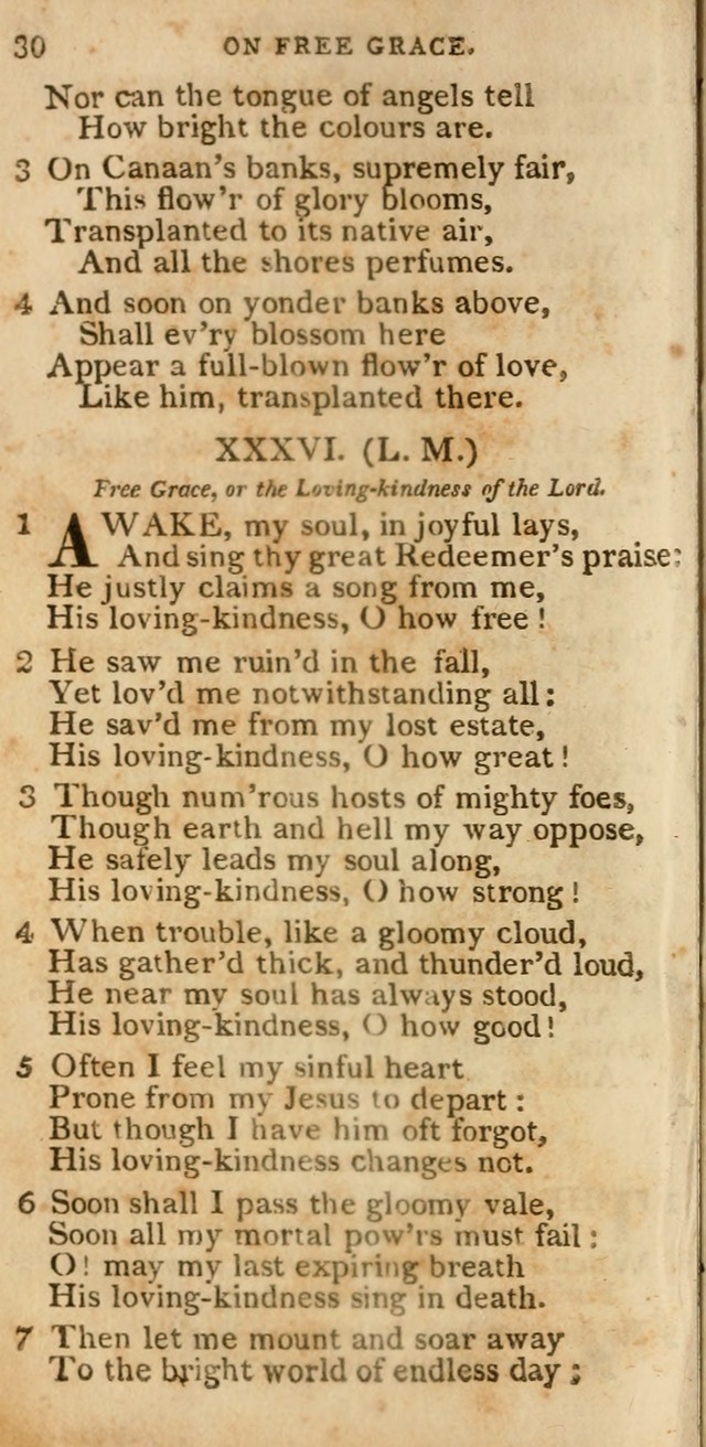 The Cluster of Spiritual Songs, Divine Hymns and Sacred Poems: being chiefly a collection (3rd ed. rev.) page 30