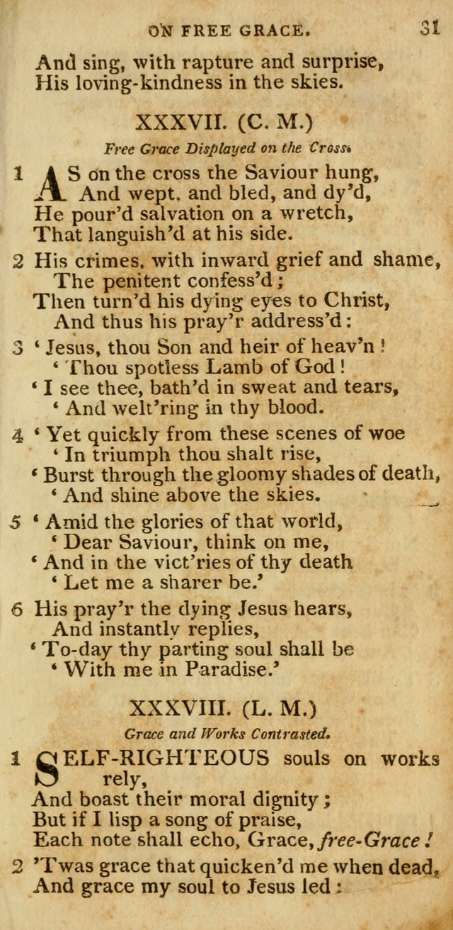 The Cluster of Spiritual Songs, Divine Hymns and Sacred Poems: being chiefly a collection (3rd ed. rev.) page 31