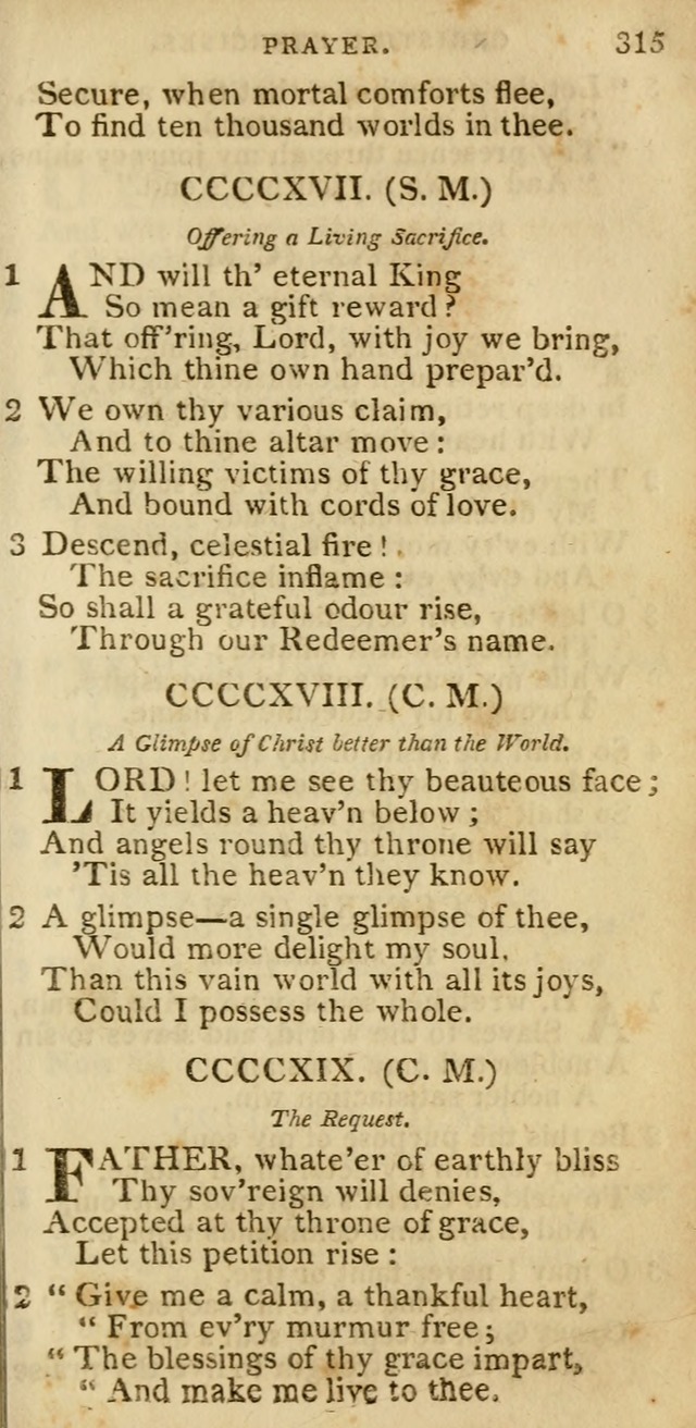 The Cluster of Spiritual Songs, Divine Hymns and Sacred Poems: being chiefly a collection (3rd ed. rev.) page 315