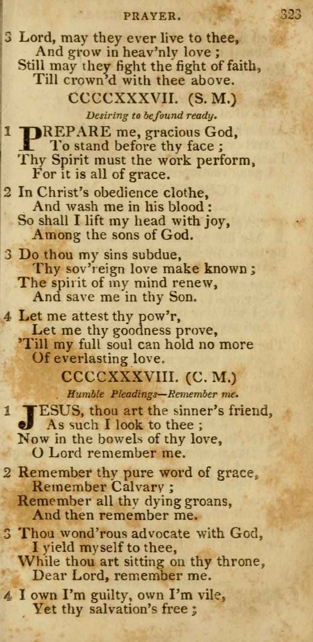 The Cluster of Spiritual Songs, Divine Hymns and Sacred Poems: being chiefly a collection (3rd ed. rev.) page 323