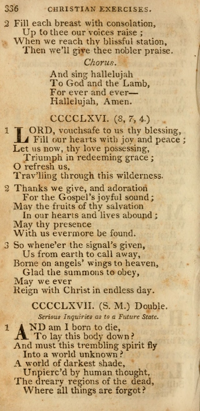 The Cluster of Spiritual Songs, Divine Hymns and Sacred Poems: being chiefly a collection (3rd ed. rev.) page 336