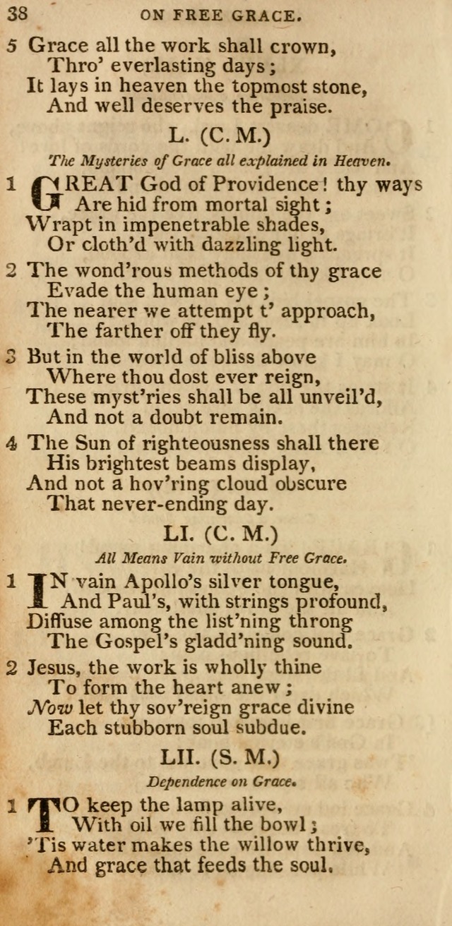 The Cluster of Spiritual Songs, Divine Hymns and Sacred Poems: being chiefly a collection (3rd ed. rev.) page 38