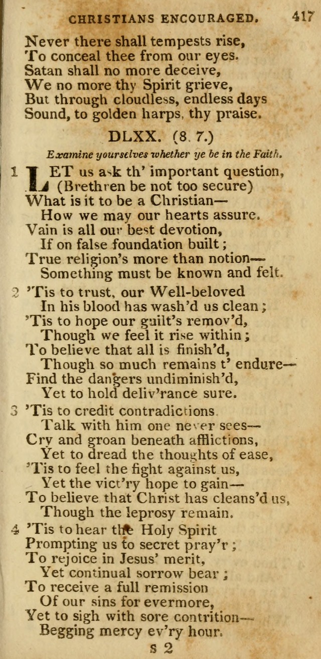 The Cluster of Spiritual Songs, Divine Hymns and Sacred Poems: being chiefly a collection (3rd ed. rev.) page 417