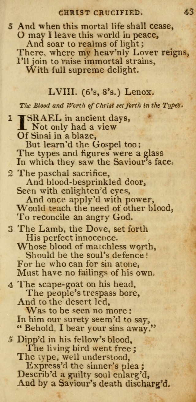 The Cluster of Spiritual Songs, Divine Hymns and Sacred Poems: being chiefly a collection (3rd ed. rev.) page 43