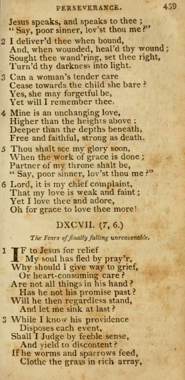 The Cluster of Spiritual Songs, Divine Hymns and Sacred Poems: being chiefly a collection (3rd ed. rev.) page 439