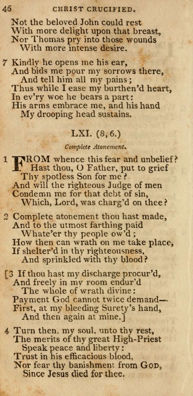 The Cluster of Spiritual Songs, Divine Hymns and Sacred Poems: being chiefly a collection (3rd ed. rev.) page 46