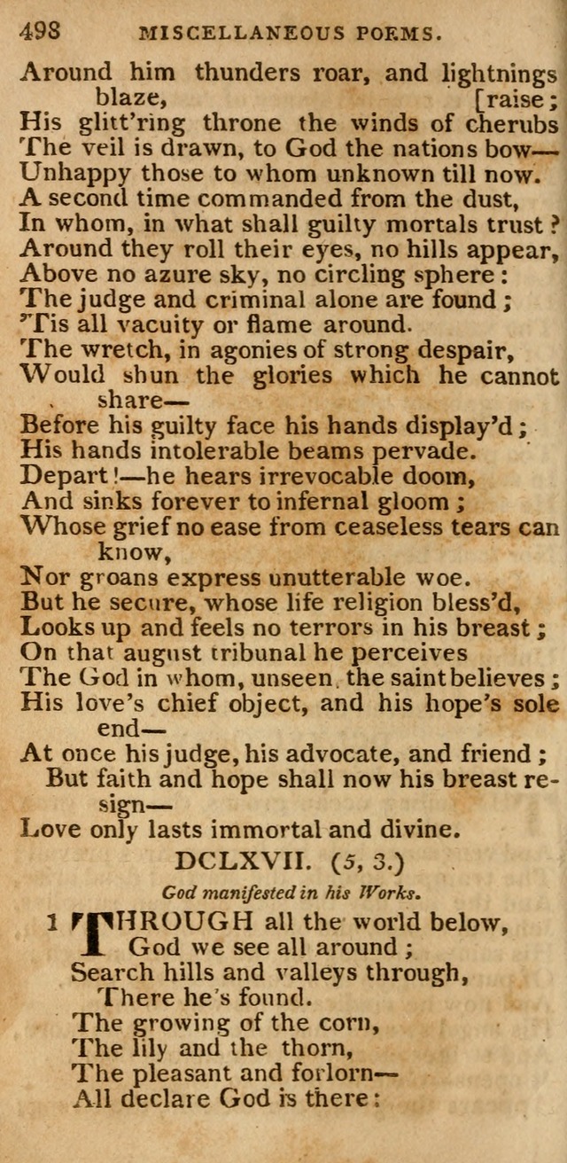 The Cluster of Spiritual Songs, Divine Hymns and Sacred Poems: being chiefly a collection (3rd ed. rev.) page 498