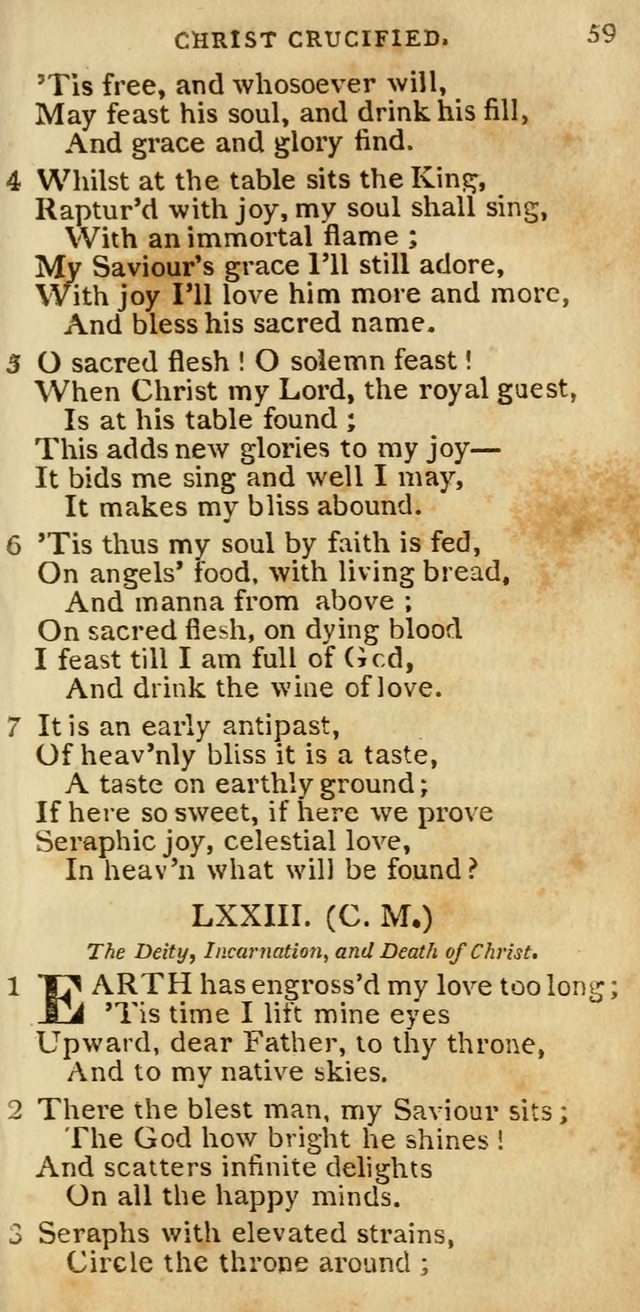 The Cluster of Spiritual Songs, Divine Hymns and Sacred Poems: being chiefly a collection (3rd ed. rev.) page 59