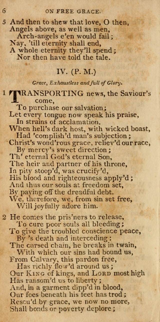 The Cluster of Spiritual Songs, Divine Hymns and Sacred Poems: being chiefly a collection (3rd ed. rev.) page 6