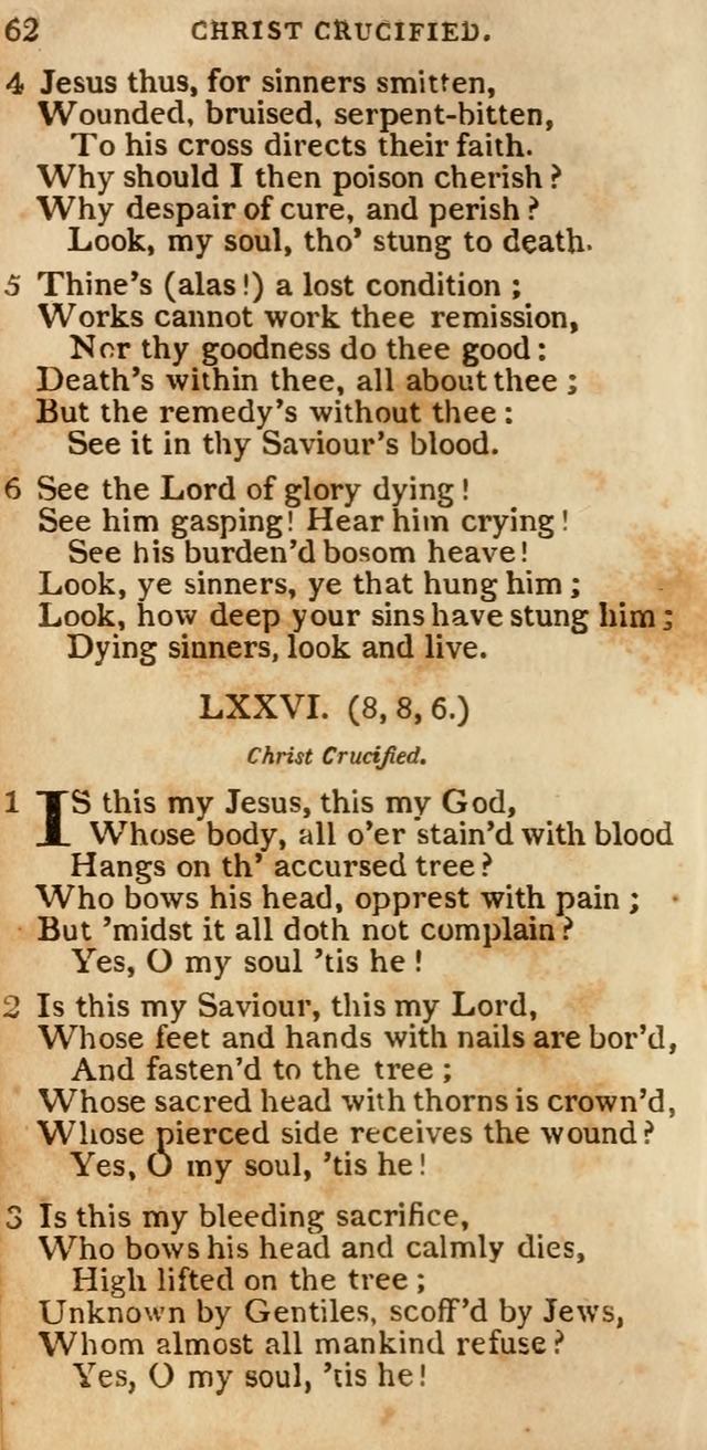 The Cluster of Spiritual Songs, Divine Hymns and Sacred Poems: being chiefly a collection (3rd ed. rev.) page 62