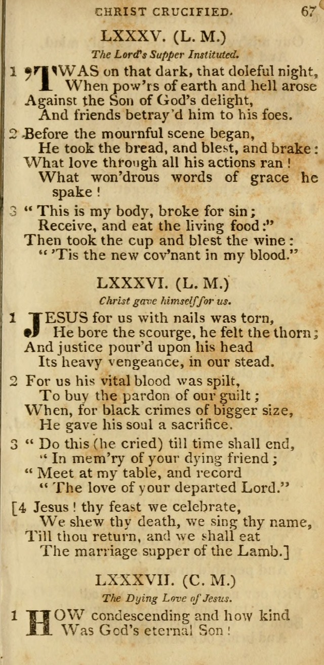 The Cluster of Spiritual Songs, Divine Hymns and Sacred Poems: being chiefly a collection (3rd ed. rev.) page 67