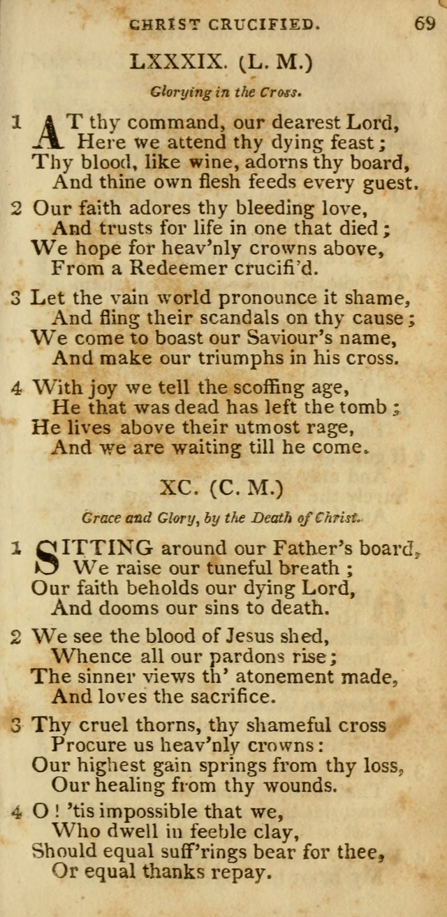 The Cluster of Spiritual Songs, Divine Hymns and Sacred Poems: being chiefly a collection (3rd ed. rev.) page 69