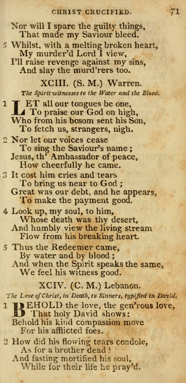 The Cluster of Spiritual Songs, Divine Hymns and Sacred Poems: being chiefly a collection (3rd ed. rev.) page 71