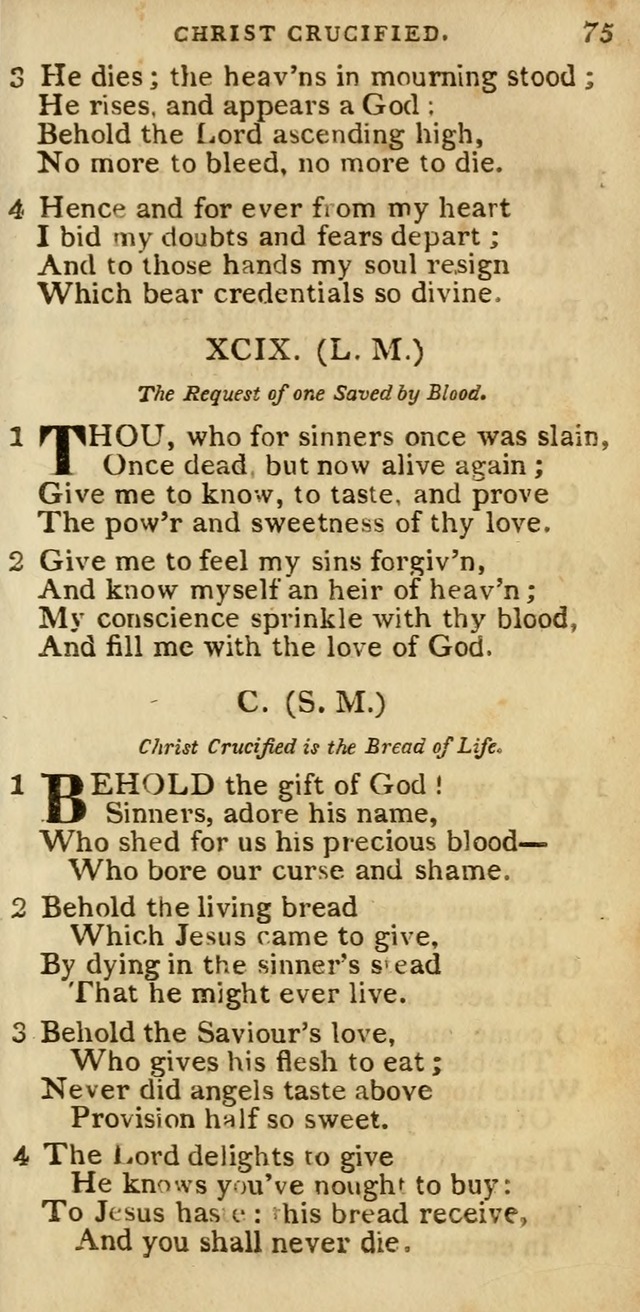 The Cluster of Spiritual Songs, Divine Hymns and Sacred Poems: being chiefly a collection (3rd ed. rev.) page 75