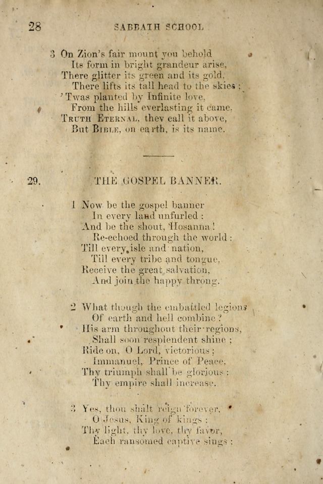 A Collection of Sabbath School Hymns: compiled by a Sabbath School Teacher page 28