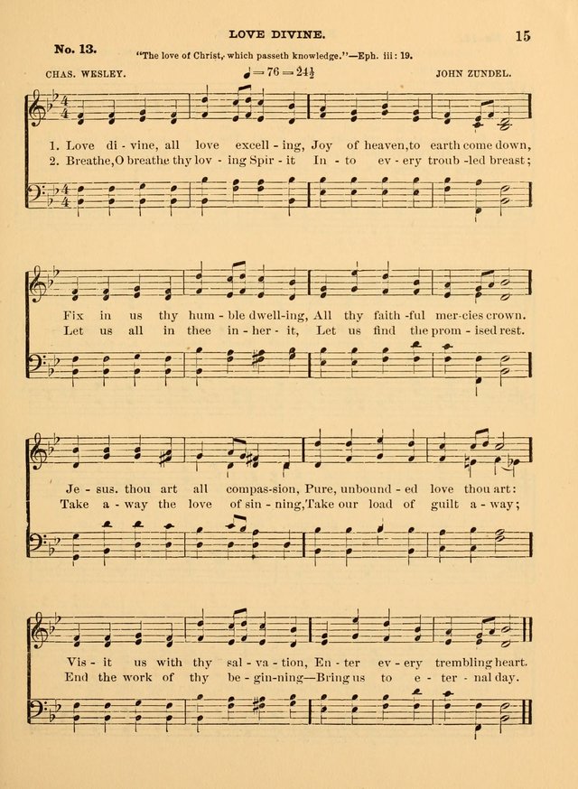 The Christian Sunday School Hymnal: a compilation of choice hymns and tunes for Sunday schools page 15