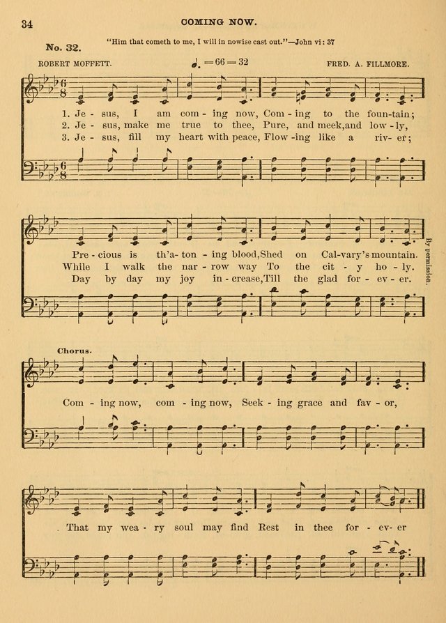 The Christian Sunday School Hymnal: a compilation of choice hymns and tunes for Sunday schools page 34