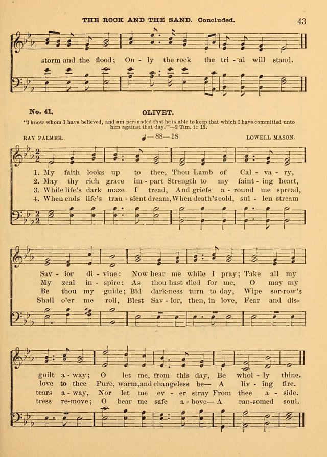 The Christian Sunday School Hymnal: a compilation of choice hymns and tunes for Sunday schools page 43