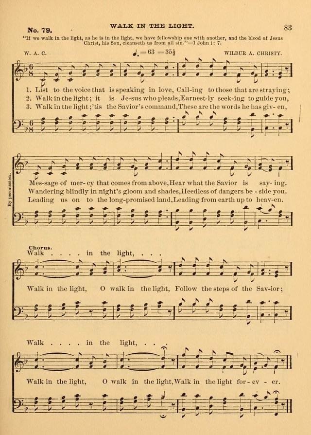 The Christian Sunday School Hymnal: a compilation of choice hymns and tunes for Sunday schools page 83