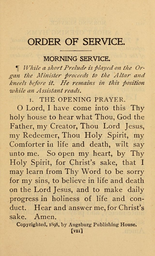 The Church and Sunday-School Hymnal page 7