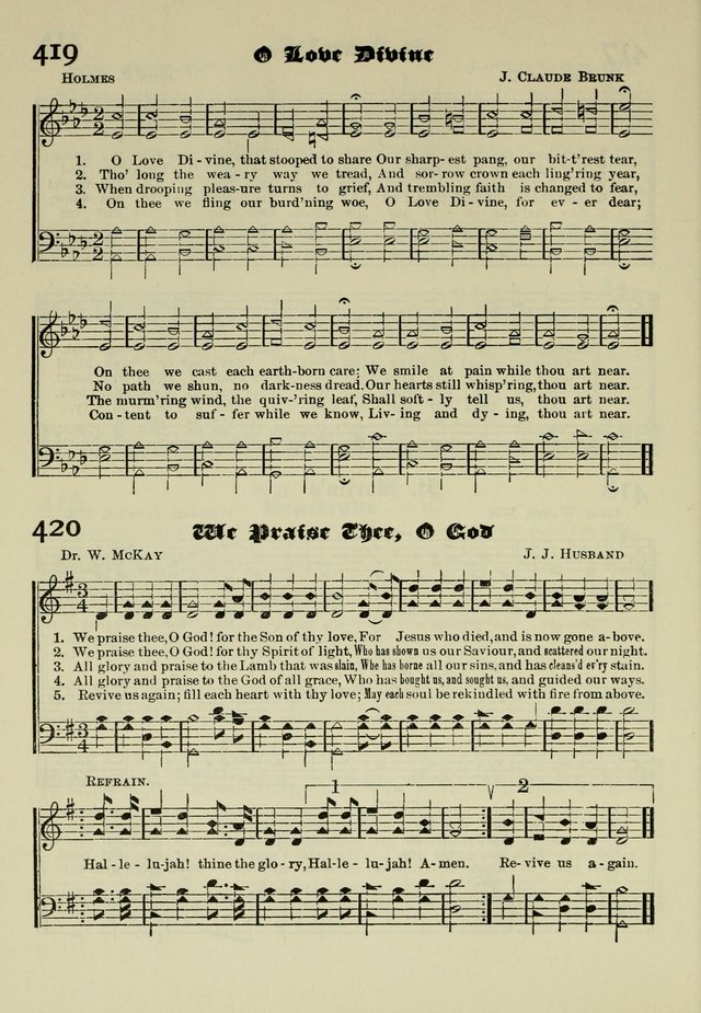 Church and Sunday School Hymnal with Supplement: a Collection of Hymns and Sacred Songs ... [with Deutscher Anhang] page 310