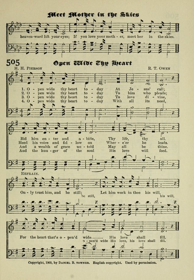 Church and Sunday School Hymnal with Supplement: a Collection of Hymns and Sacred Songs ... [with Deutscher Anhang] page 381