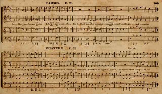 The Choir: or, Union collection of church music. Consisting of a great variety of psalm and hymn tunes, anthems, &c. original and selected. Including many beautiful subjects from the works.. (2nd ed.) page 109