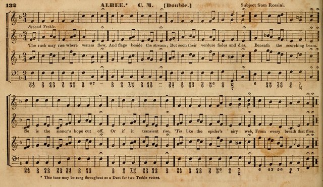 The Choir: or, Union collection of church music. Consisting of a great variety of psalm and hymn tunes, anthems, &c. original and selected. Including many beautiful subjects from the works.. (2nd ed.) page 132