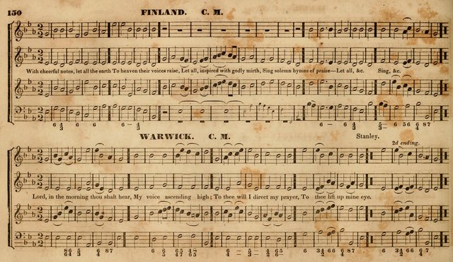 The Choir: or, Union collection of church music. Consisting of a great variety of psalm and hymn tunes, anthems, &c. original and selected. Including many beautiful subjects from the works.. (2nd ed.) page 150