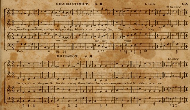 The Choir: or, Union collection of church music. Consisting of a great variety of psalm and hymn tunes, anthems, &c. original and selected. Including many beautiful subjects from the works.. (2nd ed.) page 165