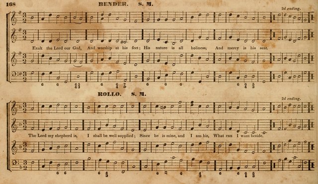 The Choir: or, Union collection of church music. Consisting of a great variety of psalm and hymn tunes, anthems, &c. original and selected. Including many beautiful subjects from the works.. (2nd ed.) page 168