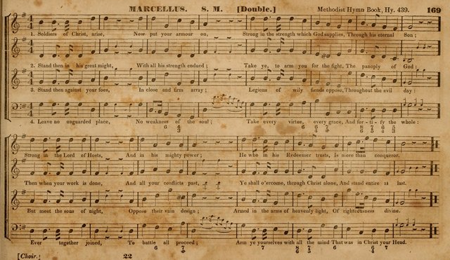 The Choir: or, Union collection of church music. Consisting of a great variety of psalm and hymn tunes, anthems, &c. original and selected. Including many beautiful subjects from the works.. (2nd ed.) page 169